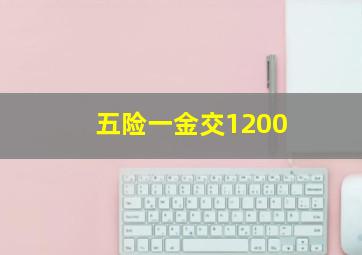 五险一金交1200