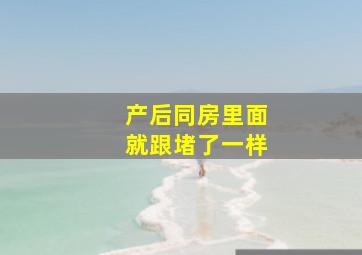 产后同房里面就跟堵了一样