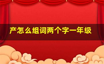 产怎么组词两个字一年级