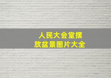 人民大会堂摆放盆景图片大全