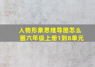 人物形象思维导图怎么画六年级上册1到8单元