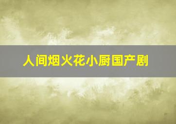 人间烟火花小厨国产剧