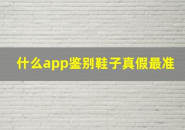 什么app鉴别鞋子真假最准