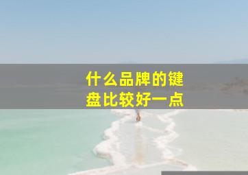 什么品牌的键盘比较好一点