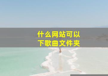 什么网站可以下歌曲文件夹