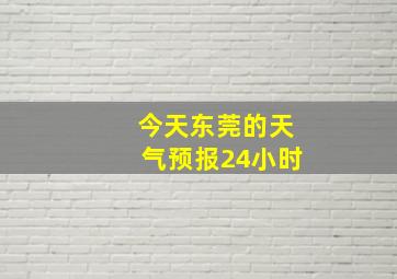 今天东莞的天气预报24小时