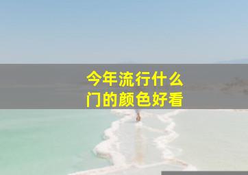 今年流行什么门的颜色好看