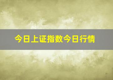 今日上证指数今日行情