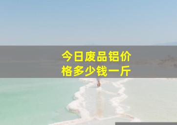 今日废品铝价格多少钱一斤