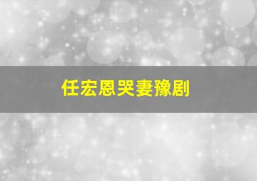 任宏恩哭妻豫剧