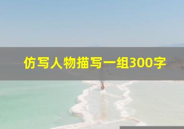 仿写人物描写一组300字