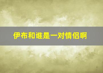 伊布和谁是一对情侣啊