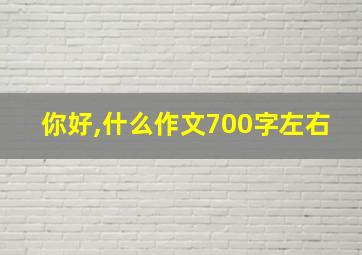 你好,什么作文700字左右