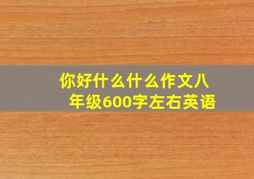 你好什么什么作文八年级600字左右英语