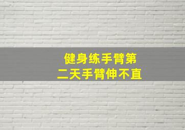 健身练手臂第二天手臂伸不直