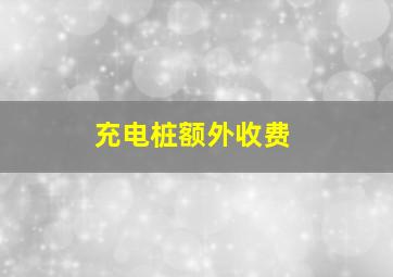 充电桩额外收费