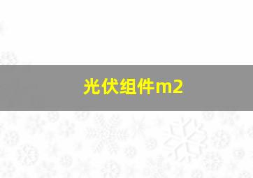 光伏组件m2