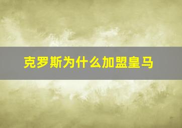 克罗斯为什么加盟皇马