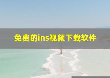 免费的ins视频下载软件