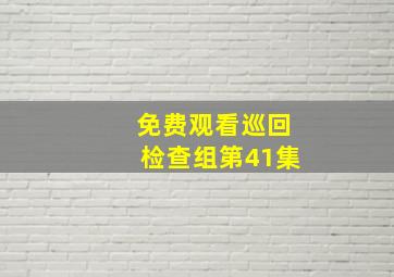 免费观看巡回检查组第41集