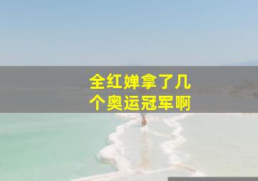 全红婵拿了几个奥运冠军啊