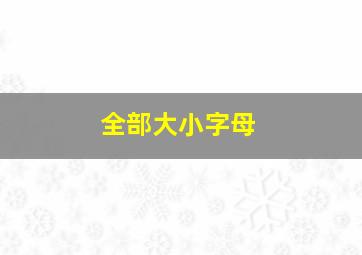 全部大小字母