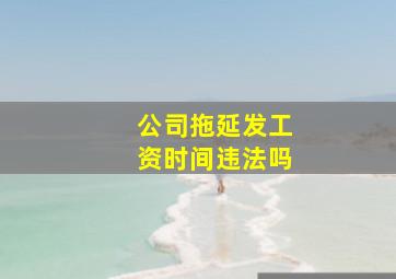 公司拖延发工资时间违法吗