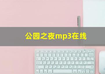 公园之夜mp3在线