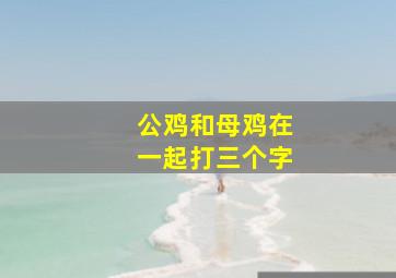 公鸡和母鸡在一起打三个字