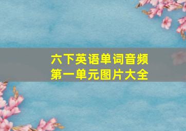 六下英语单词音频第一单元图片大全