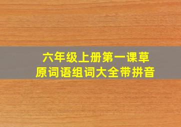 六年级上册第一课草原词语组词大全带拼音