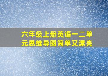 六年级上册英语一二单元思维导图简单又漂亮