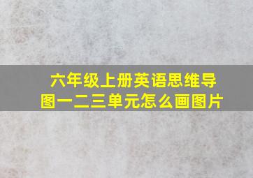 六年级上册英语思维导图一二三单元怎么画图片