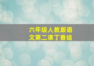 六年级人教版语文第二课丁香结