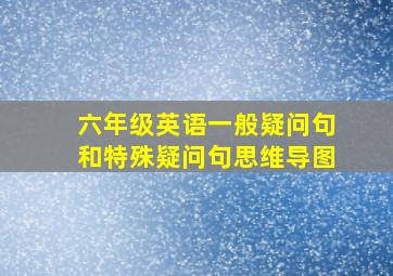 六年级英语一般疑问句和特殊疑问句思维导图