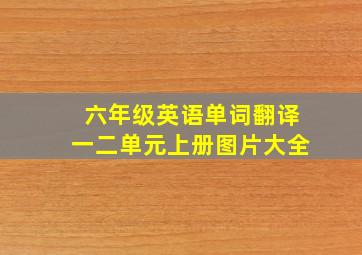 六年级英语单词翻译一二单元上册图片大全