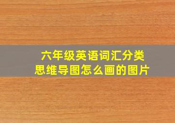 六年级英语词汇分类思维导图怎么画的图片