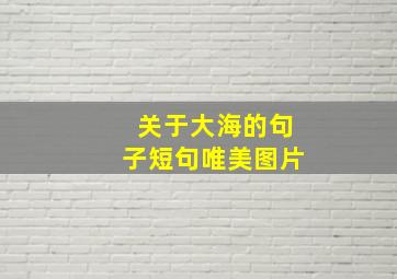 关于大海的句子短句唯美图片