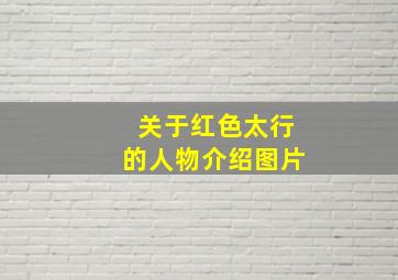 关于红色太行的人物介绍图片