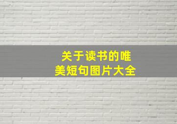 关于读书的唯美短句图片大全