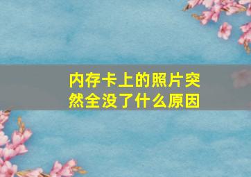 内存卡上的照片突然全没了什么原因