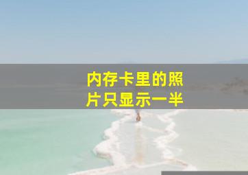 内存卡里的照片只显示一半