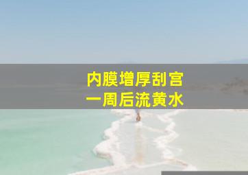 内膜增厚刮宫一周后流黄水