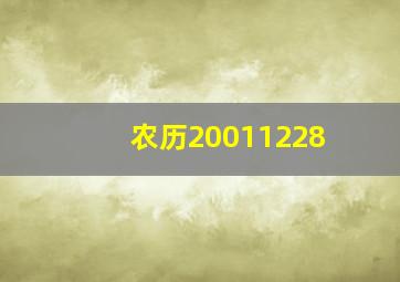 农历20011228