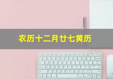 农历十二月廿七黄历