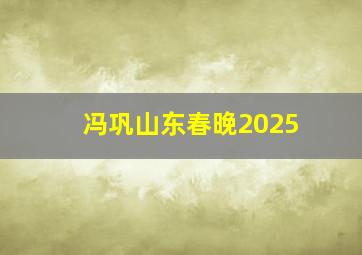 冯巩山东春晚2025