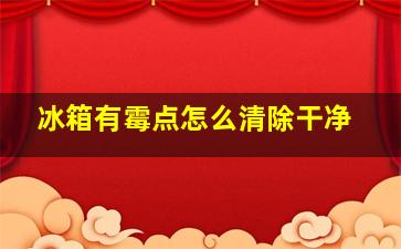 冰箱有霉点怎么清除干净