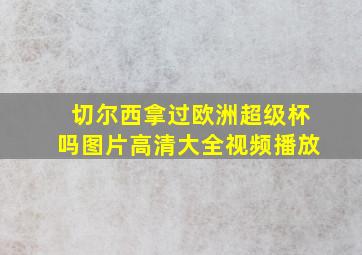 切尔西拿过欧洲超级杯吗图片高清大全视频播放