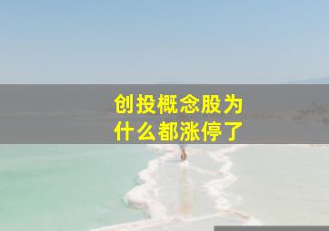 创投概念股为什么都涨停了