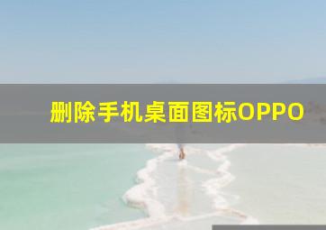 删除手机桌面图标OPPO